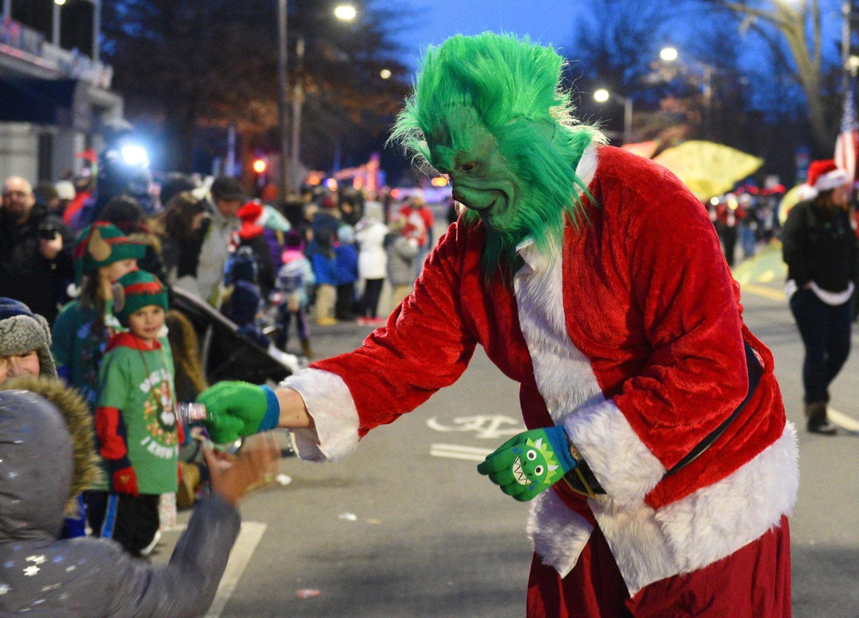 Grinch at the parade